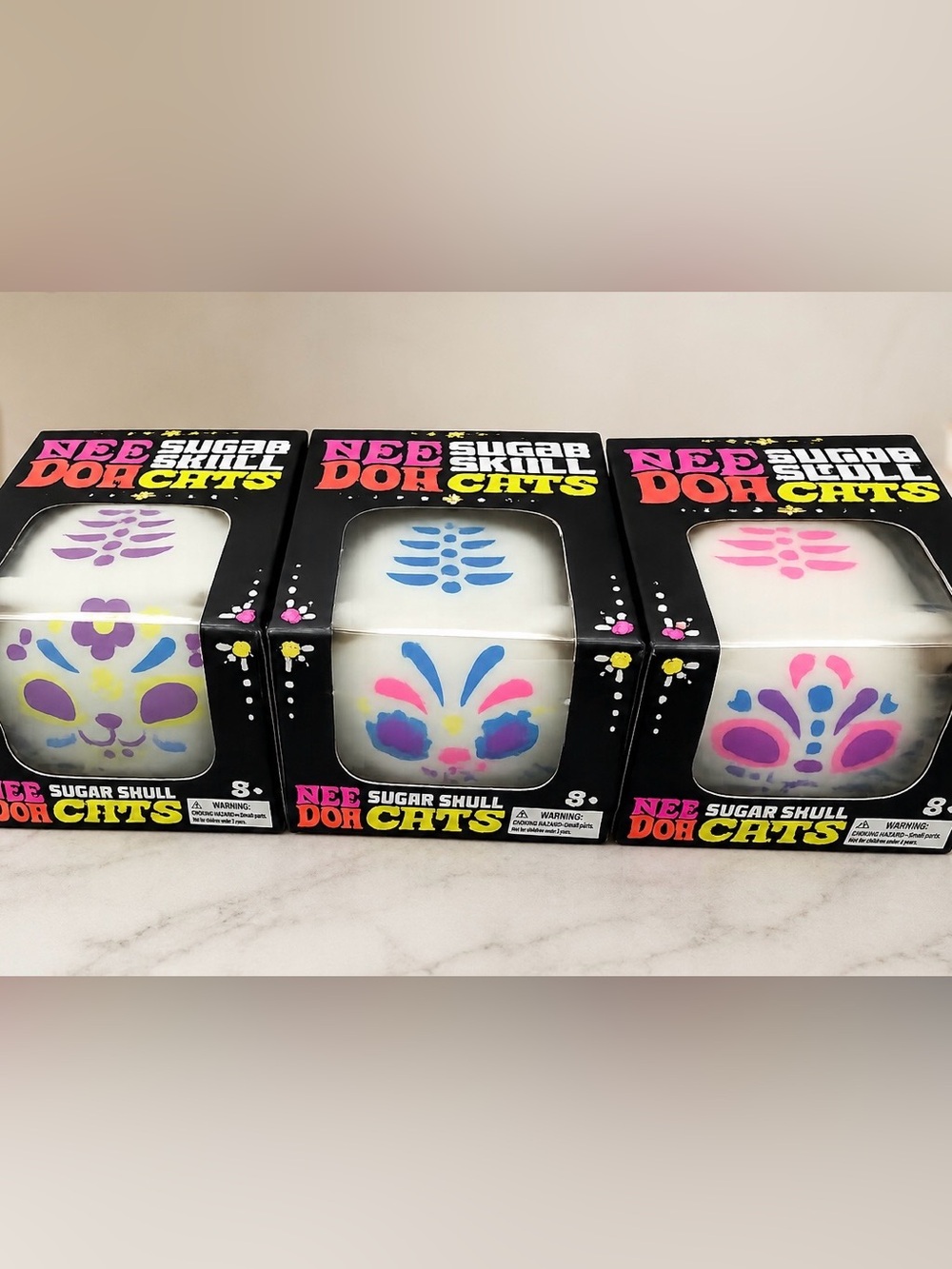 NeeDoh Sugar Skull Cats